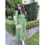 Vestido Rafaela Verde Liberty
