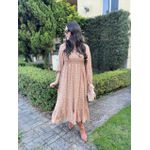 Vestido Rafaela Bege Liberty