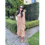 Vestido Rafaela Bege Liberty