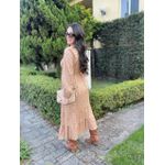 Vestido Rafaela Bege Liberty