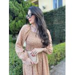 Vestido Rafaela Bege Liberty
