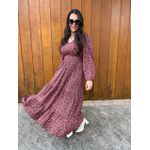 Vestido Iara Vinho Liberty