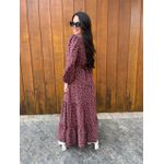 Vestido Iara Vinho Liberty