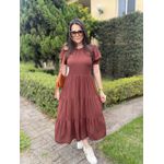 Vestido Mayumi Marrom