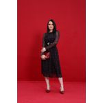 Vestido Eliza Preto Cereja
