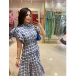 Vestido Catarina Xadrez Azul 