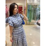 Vestido Catarina Xadrez Azul 