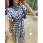 Vestido Catarina Xadrez Azul 