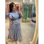 Vestido Catarina Xadrez Azul 