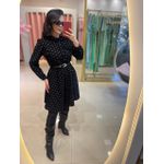 Vestido Milena Preto Poá