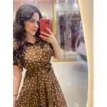 Vestido Catarina Marrom Coração