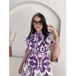 Vestido Catarina Estampado Roxo