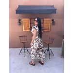 Vestido Catarina Estampado Marrom