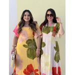 Vestido Sol Amarelo Estampado