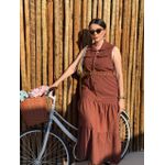 Vestido Mavie Marrom