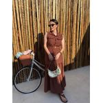 Vestido Mavie Marrom