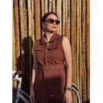 Vestido Mavie Marrom