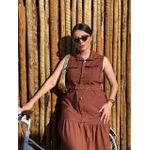 Vestido Mavie Marrom