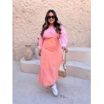 Camisa Adele Risca de Giz Rosa