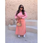 Camisa Adele Risca de Giz Rosa