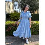 Vestido Beatriz Azul Plus