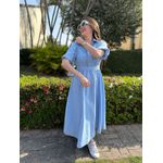 Vestido Beatriz Azul Plus