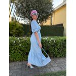 Vestido Maya Azul Claro