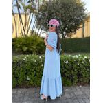 Vestido Maya Azul Claro