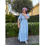 Vestido Maya Azul Claro