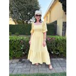 Vestido Maya Amarelo Manteiga