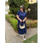  Vestido Cecilia Azul Marinho 