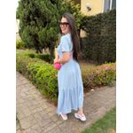 Vestido Cecilia Azul Bebê
