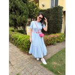 Vestido Cecilia Azul Bebê