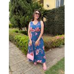 Chemise Barbara Azul Estampado