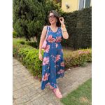Chemise Barbara Azul Estampado