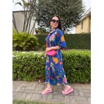 Chemise Edna Azul Estampado