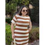 Vestido Gisele Off White Listrado
