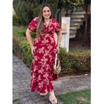 Vestido Brenda Vermelho Floral