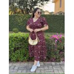 Vestido Mariana Vinho Liberty