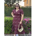 Vestido Mariana Vinho Liberty