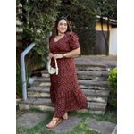 Vestido Adriana Marrom Liberty