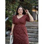 Vestido Adriana Marrom Liberty