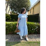 Vestido Samara Azul Bebê