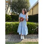 Vestido Samara Azul Bebê