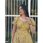 Vestido Nataly Amarelo Liberty Plus 