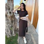 Vestido Gisele Marrom
