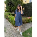 Chemise Renata Azul Marinho Póa