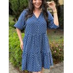 Chemise Renata Azul Marinho Póa