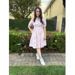 Chemise Laís Rosa Listrado