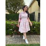 Chemise Laís Rosa Listrado